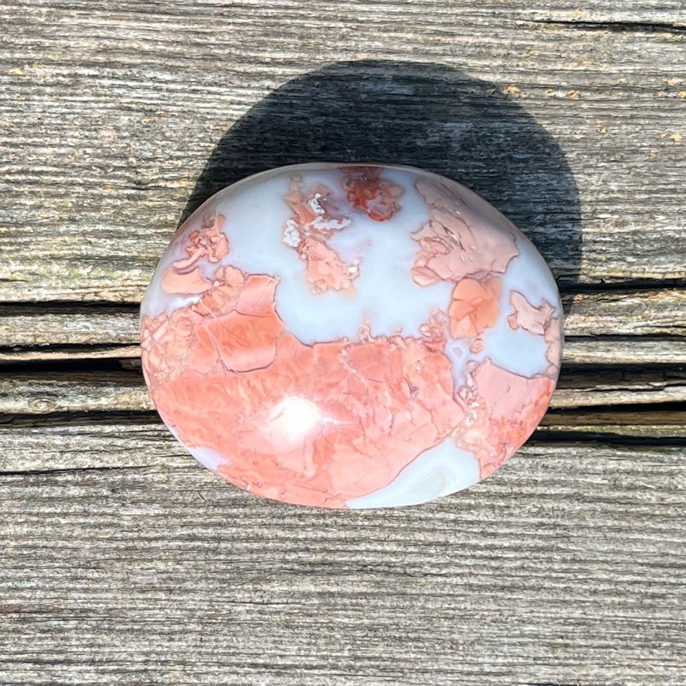 Cotton Candy Agate Palm Stone (Pink Agate)